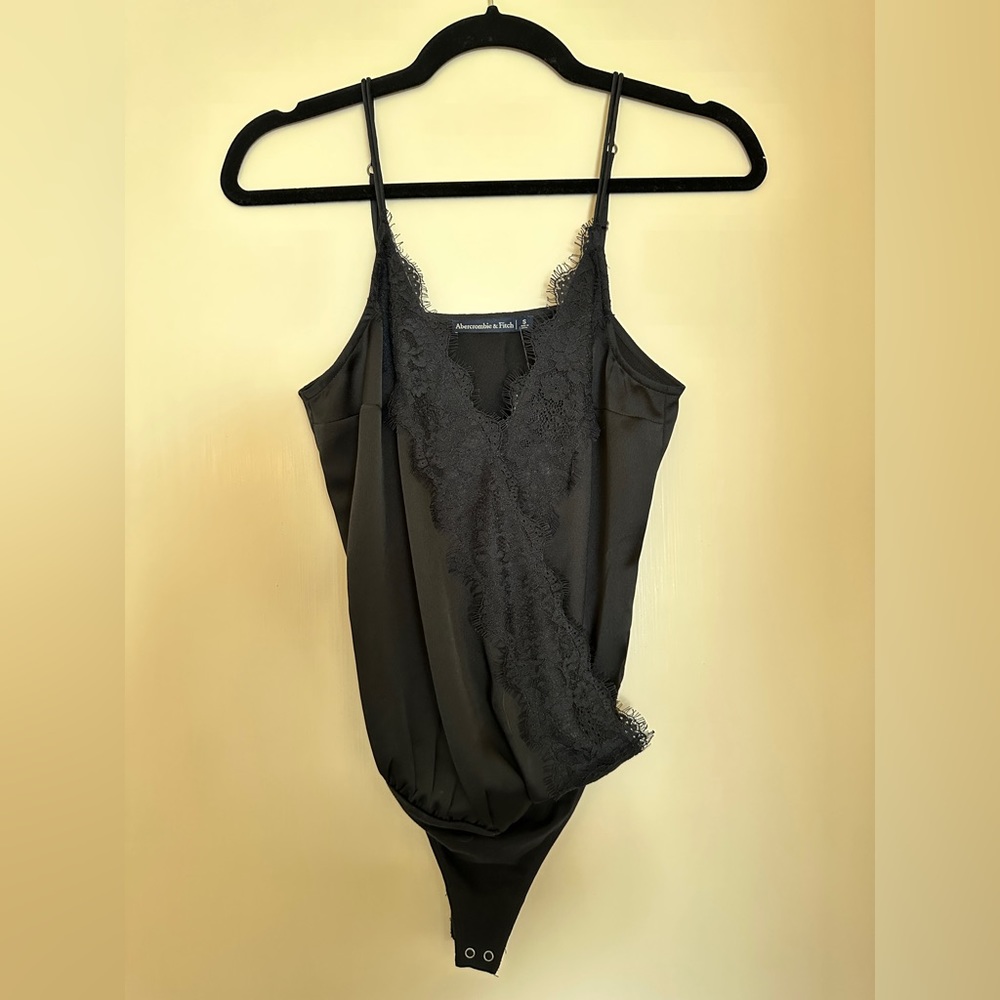 Abercrombie Lace Trim Bodysuit Tank - Brand New with Tags